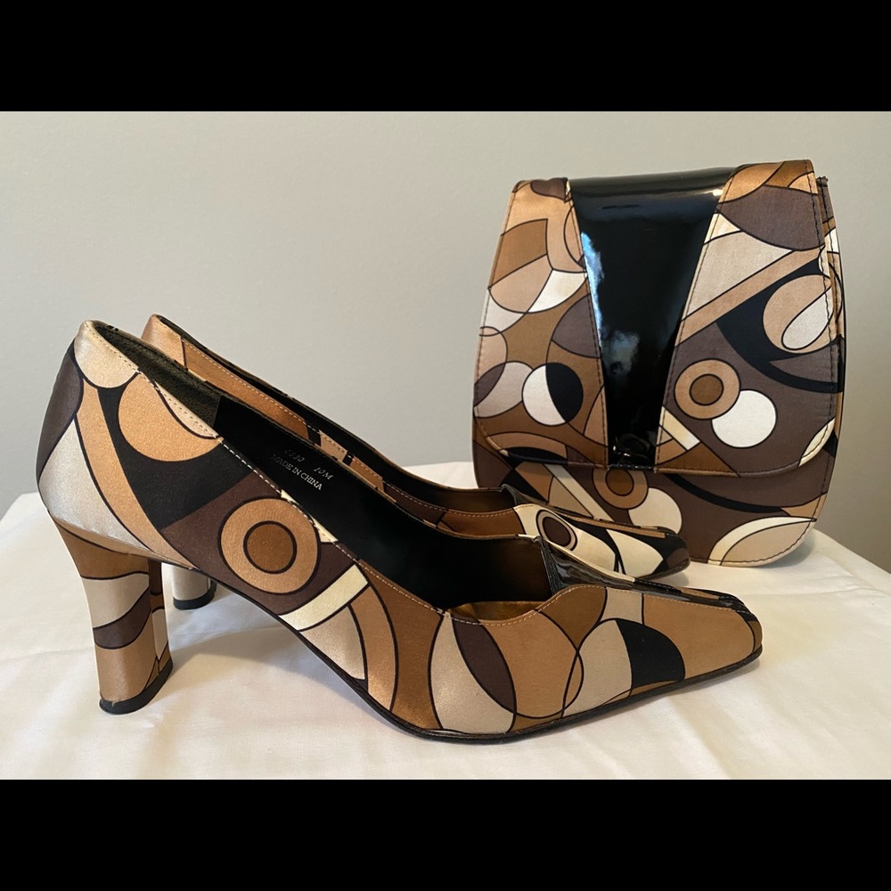 J. Renee Magic Pumps, 10 with Matching Purse
